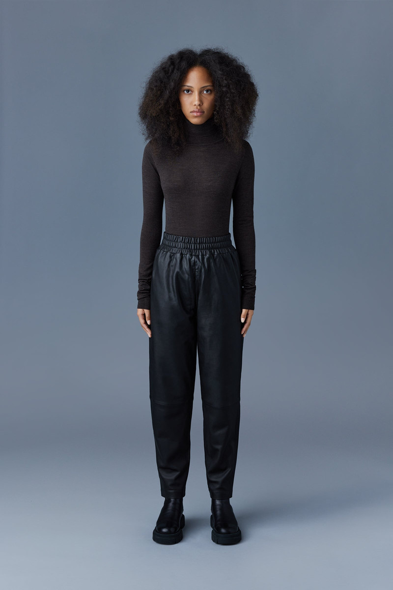MACKAGE CALISTA (R)Leather straight-leg pants for ladies outlook