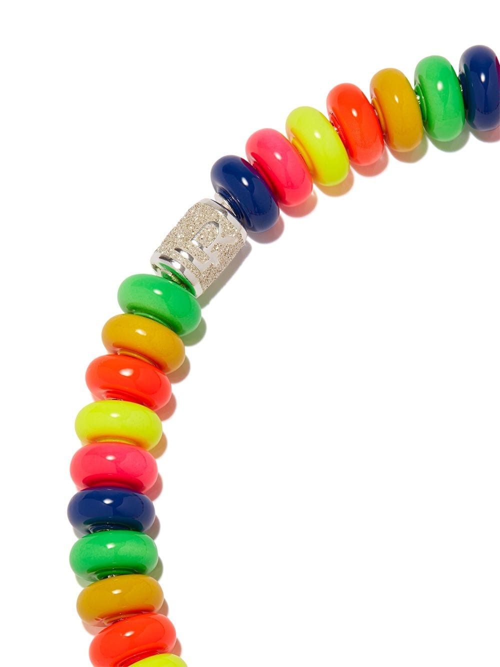 sterling silver Happy beaded necklace - 3