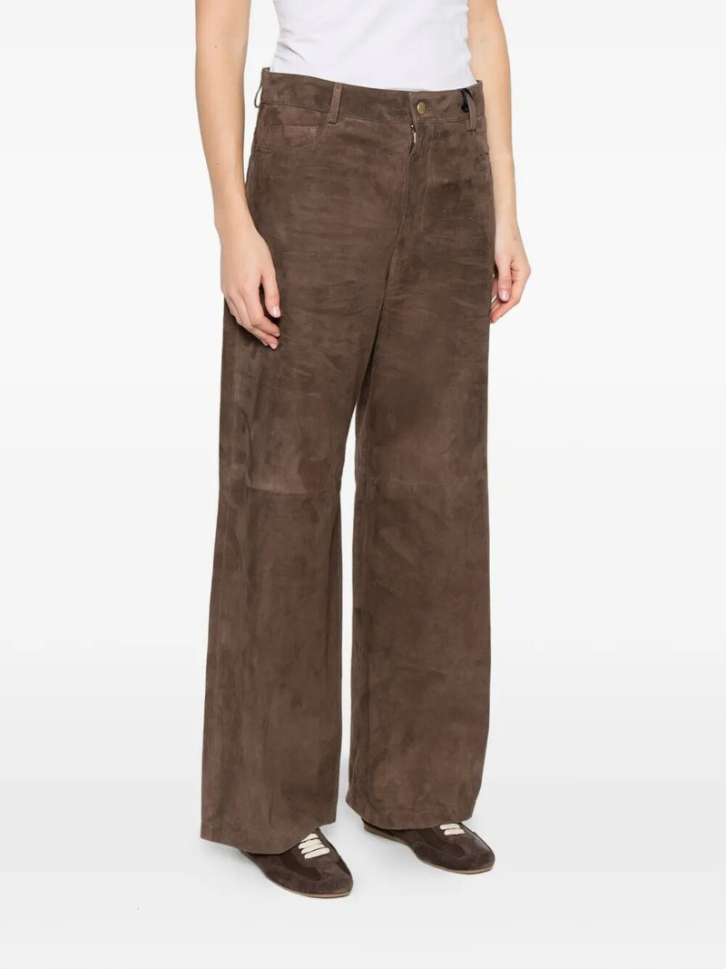 `MaxMara S` Leather Pants 5