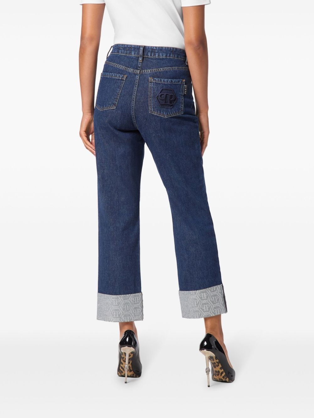 monogram loose-fit jeans - 4