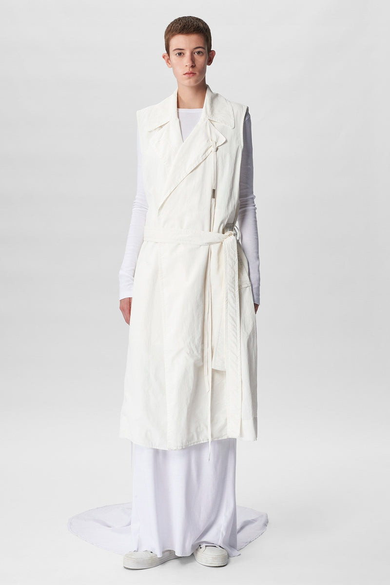 Marie Rose Sleeveless Trench Coat 1