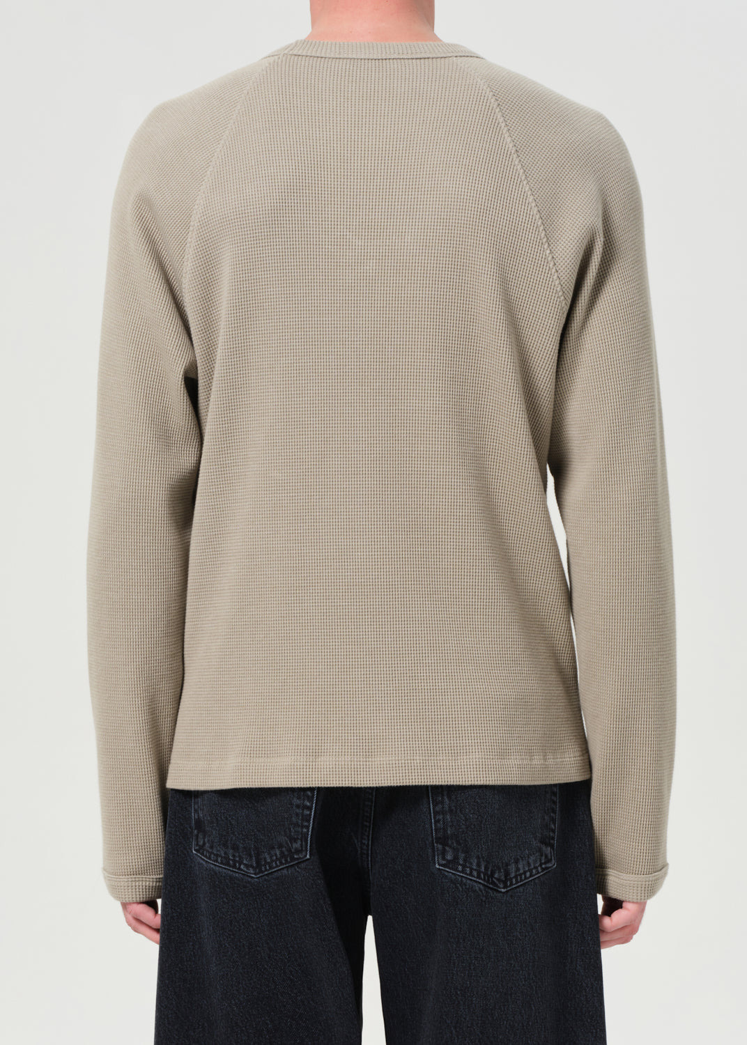 PAYSON WAFFLE TEE IN WICKER - 3