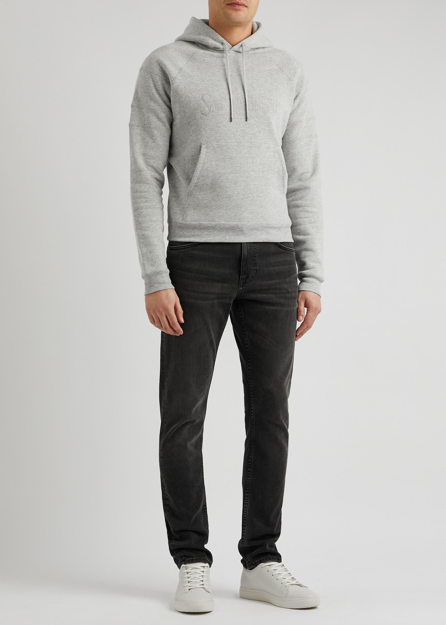 Logo hooded cotton-blend sweatshirt - 4