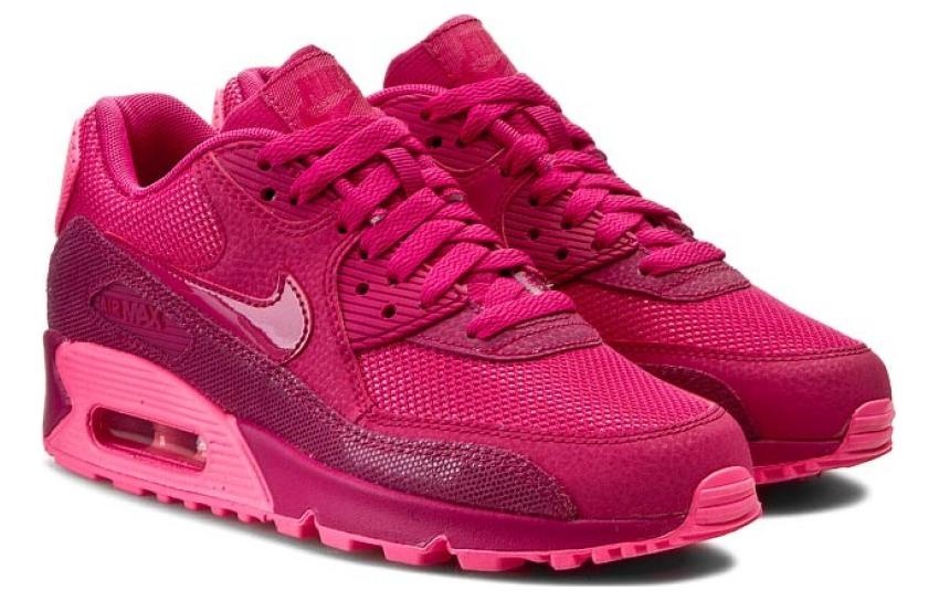 (WMNS) Nike Air Max 90 Premium 'Fireberry' 443817-600 - 2