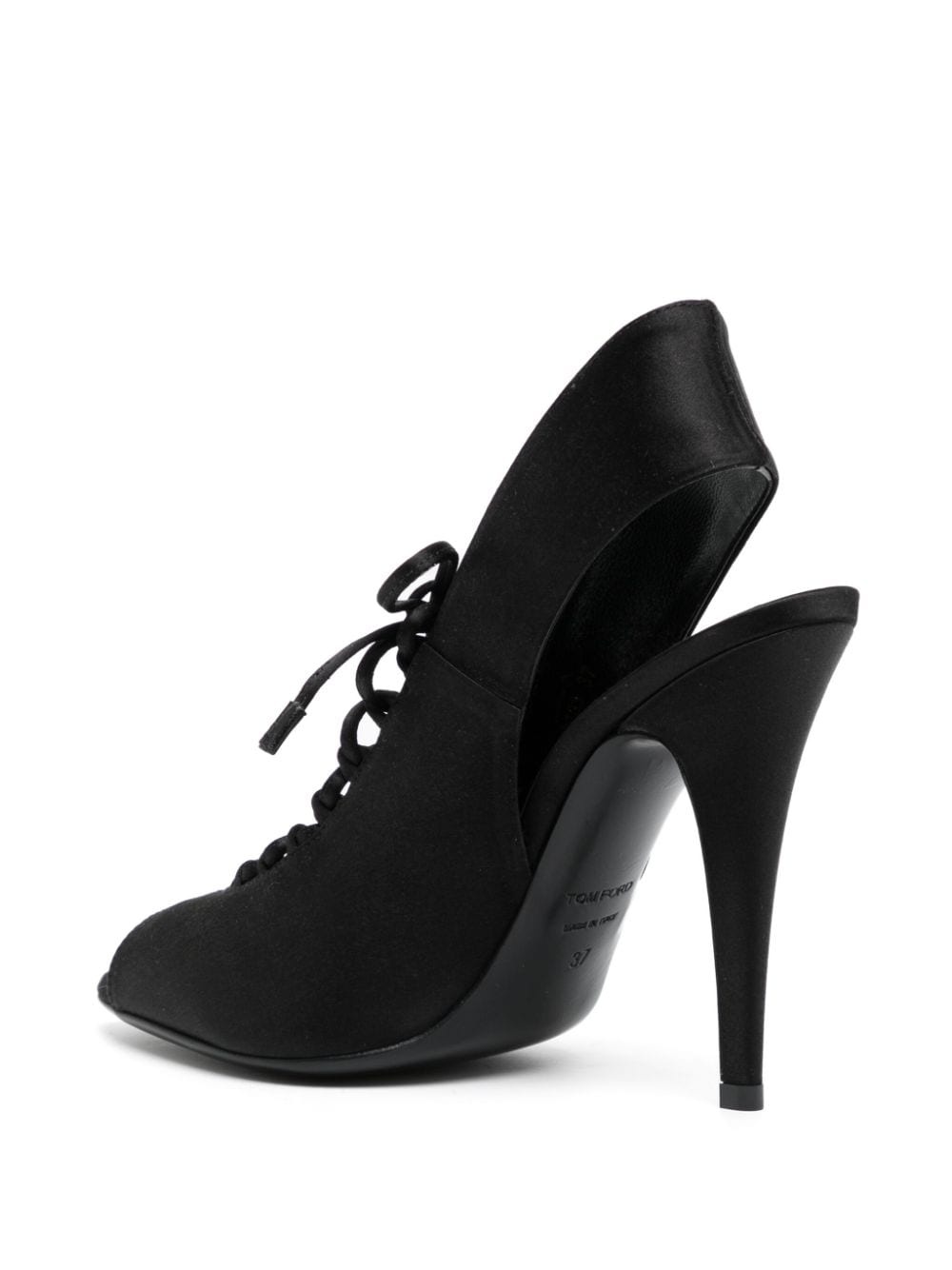 lace-front 110mm leather pumps - 3