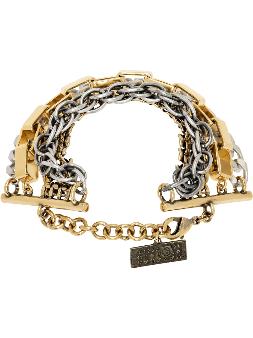 Silver & Gold Mixed Chain Bracelet - 2