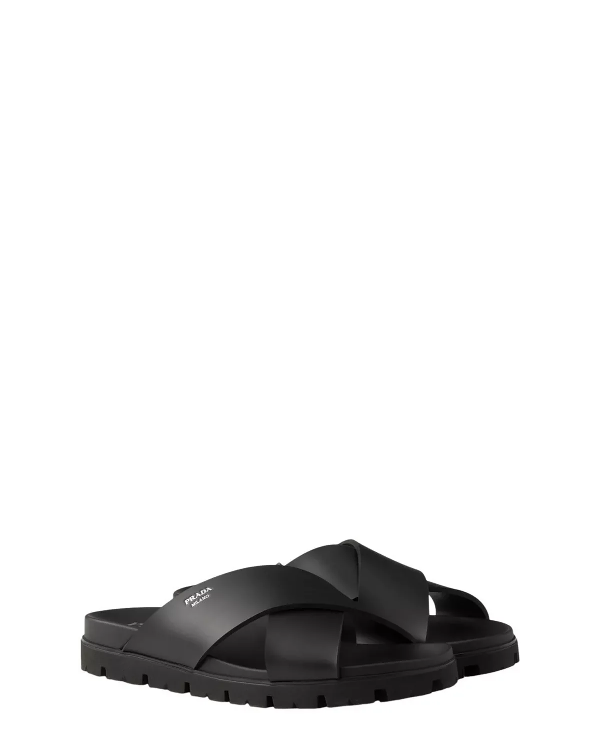 Men's Crisscross Rubber Slides - 1
