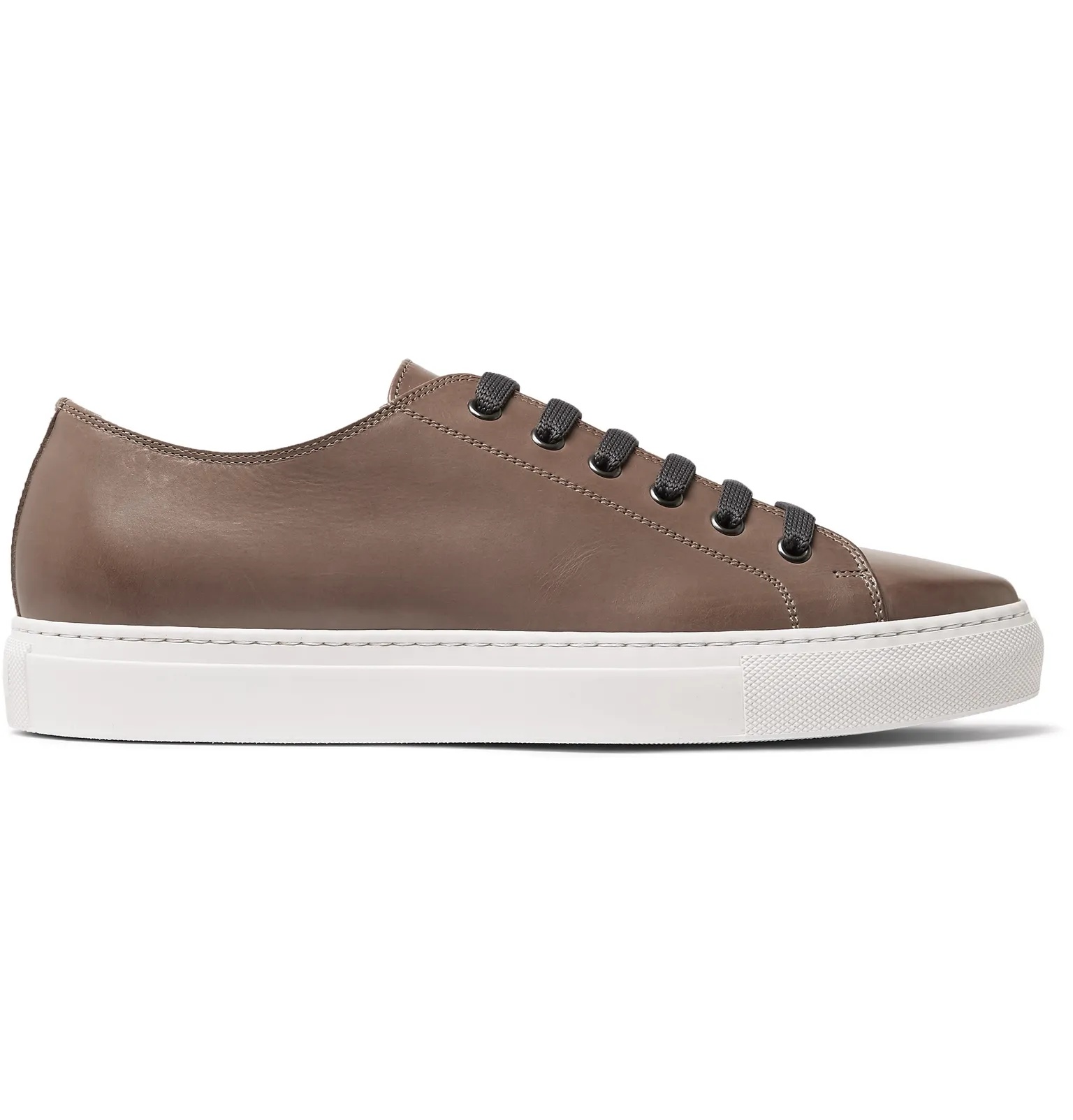 Sotto Burnished-Leather Sneakers - 9