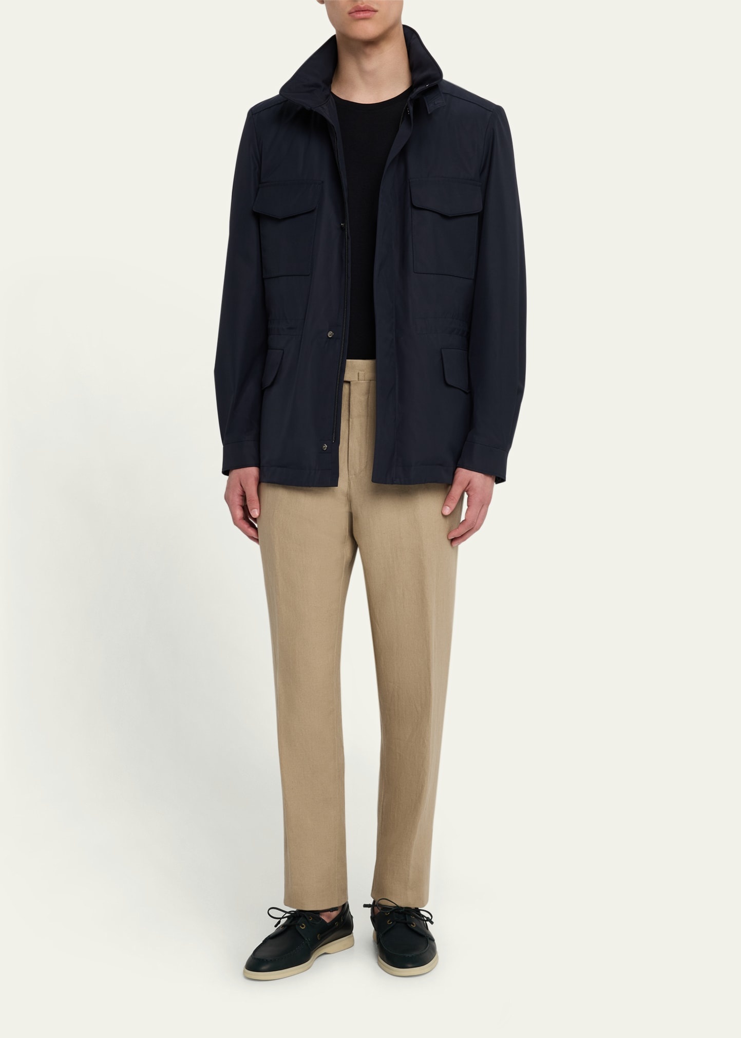 Men's Carlo Antigua Flax Trousers - 2
