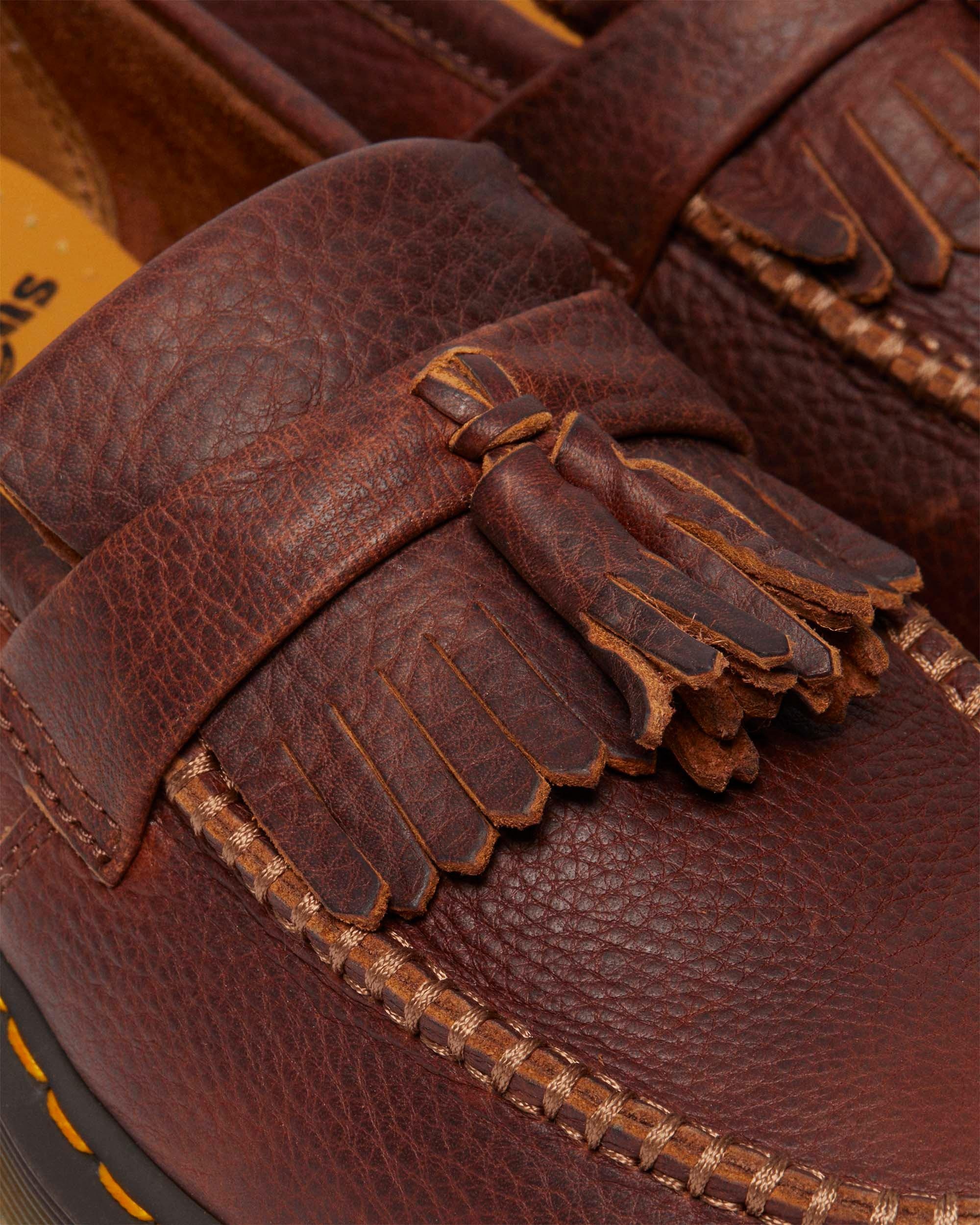 Adrian Yellow Stitch Ambassador Leather Loafers - 4