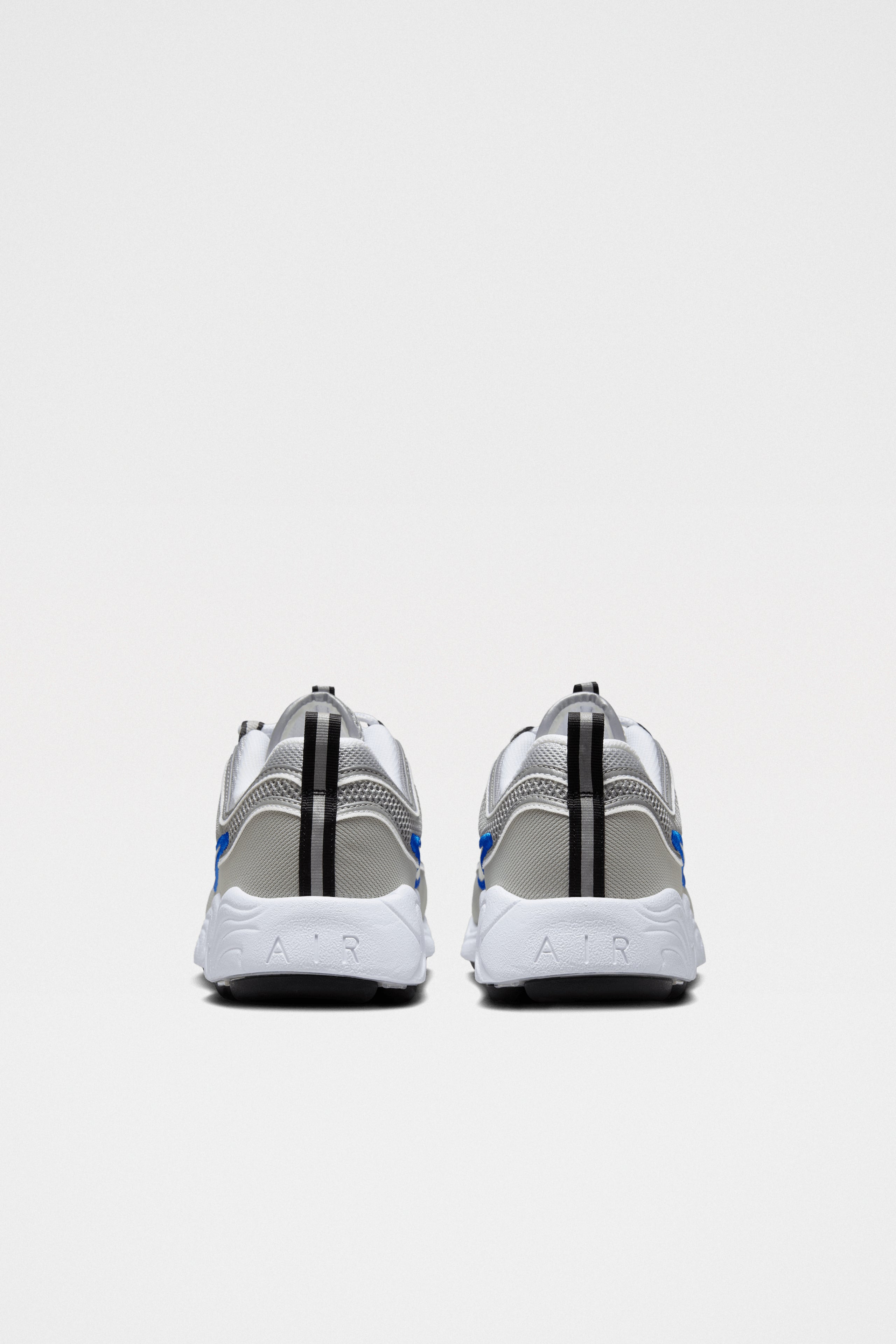 NIKE AIR ZOOM SPIRIDON SP METALLIC SILVER / SIGNAL BLUE - 4