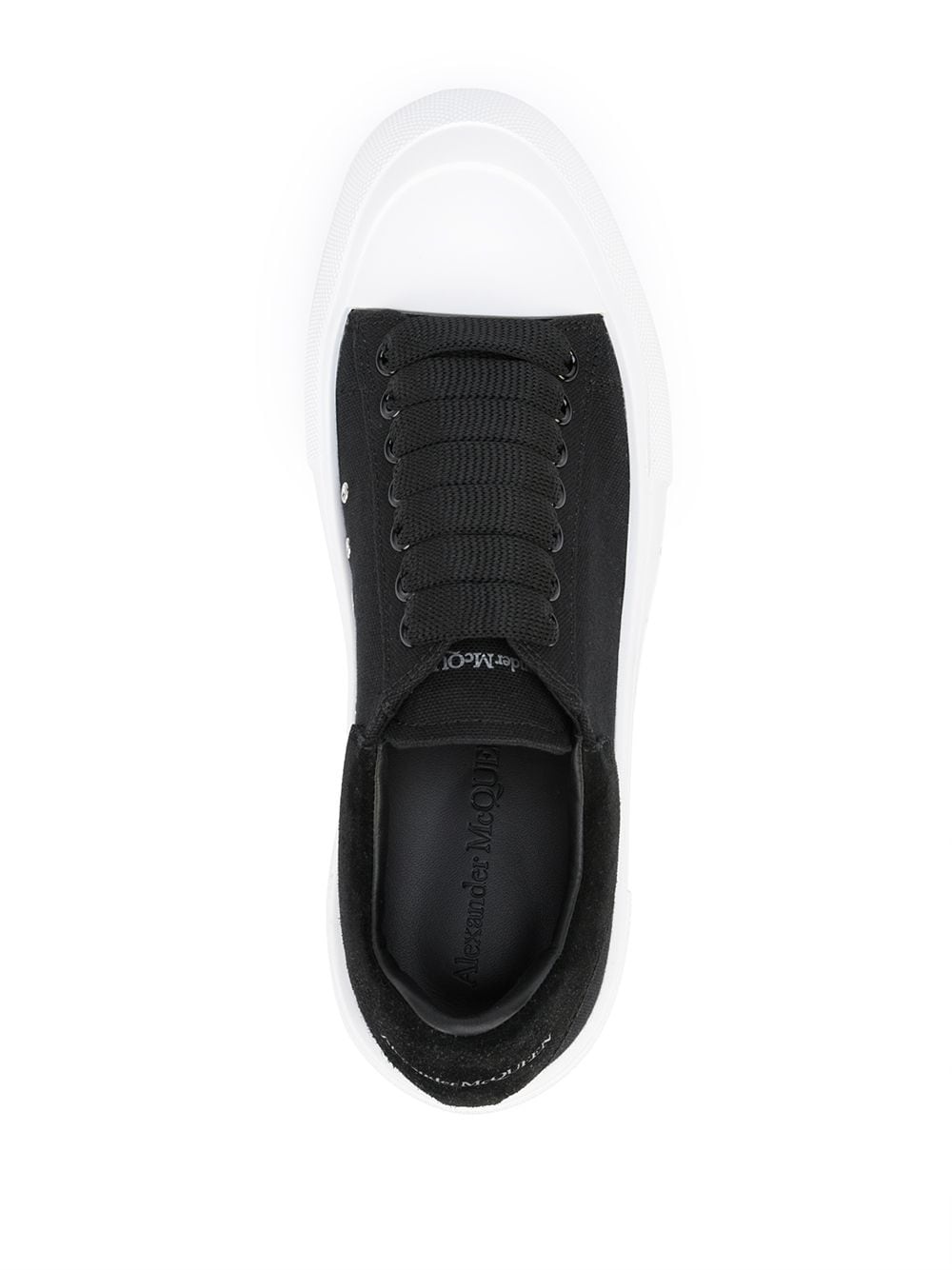 Deck lace-up plimsoll sneakers - 4