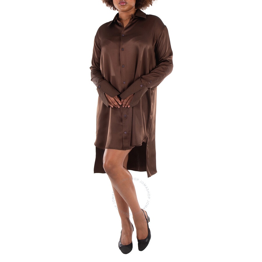 Loewe Button-Up Silk Shirt Dress - 3