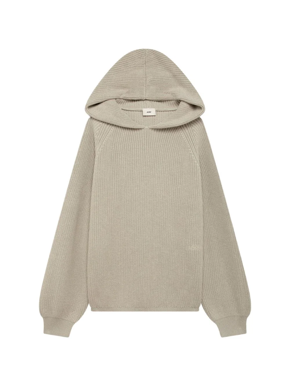 hooded long-sleeve knitwear - 1