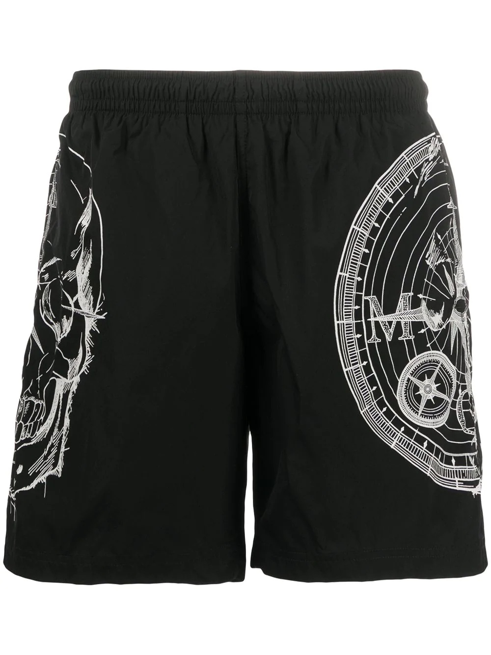 Skull Compass swim shorts - 1