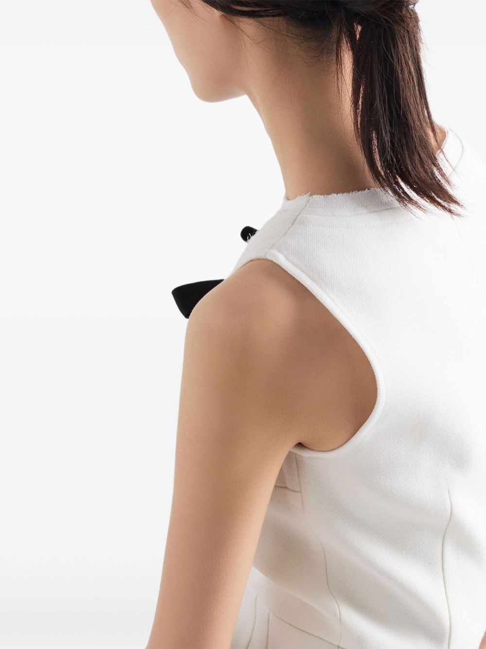 bow-detail sleeveless dress - 5
