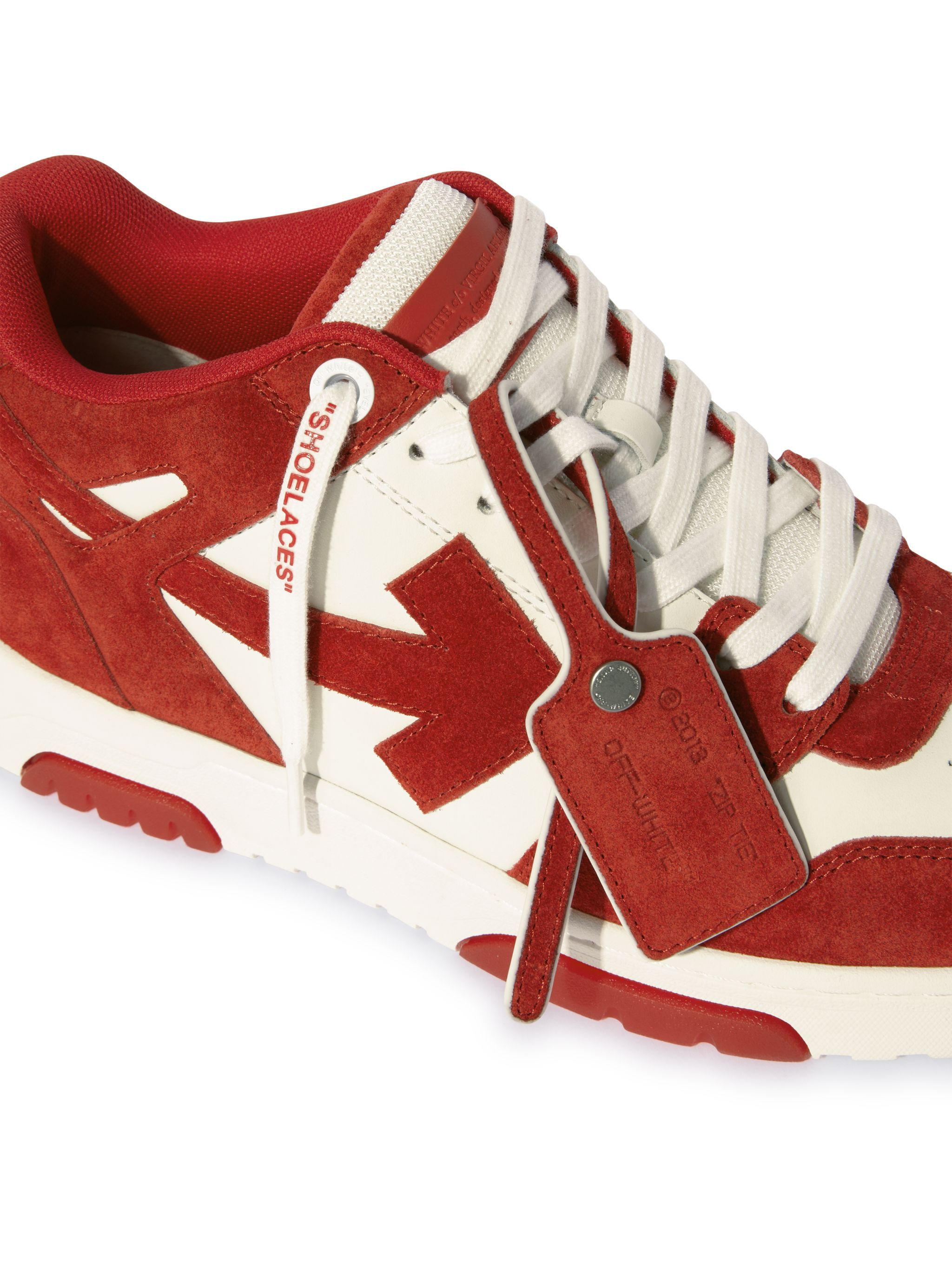 Brick Red/white Out Of Office Suede - 6