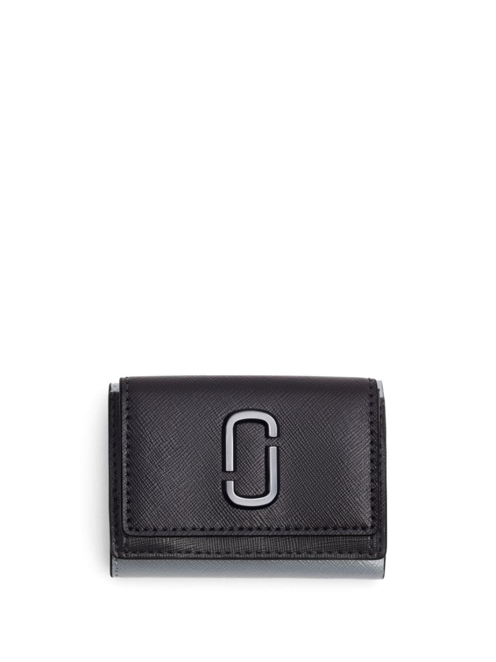 logo-plaque leather wallet - 1