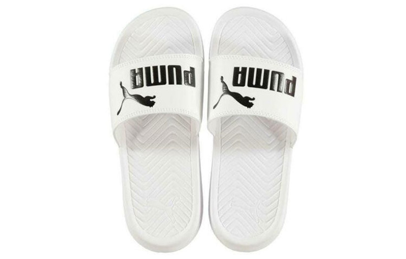 PUMA (WMNS) PUMA Popcat White Slide 'White Black' 361222-13 outlook
