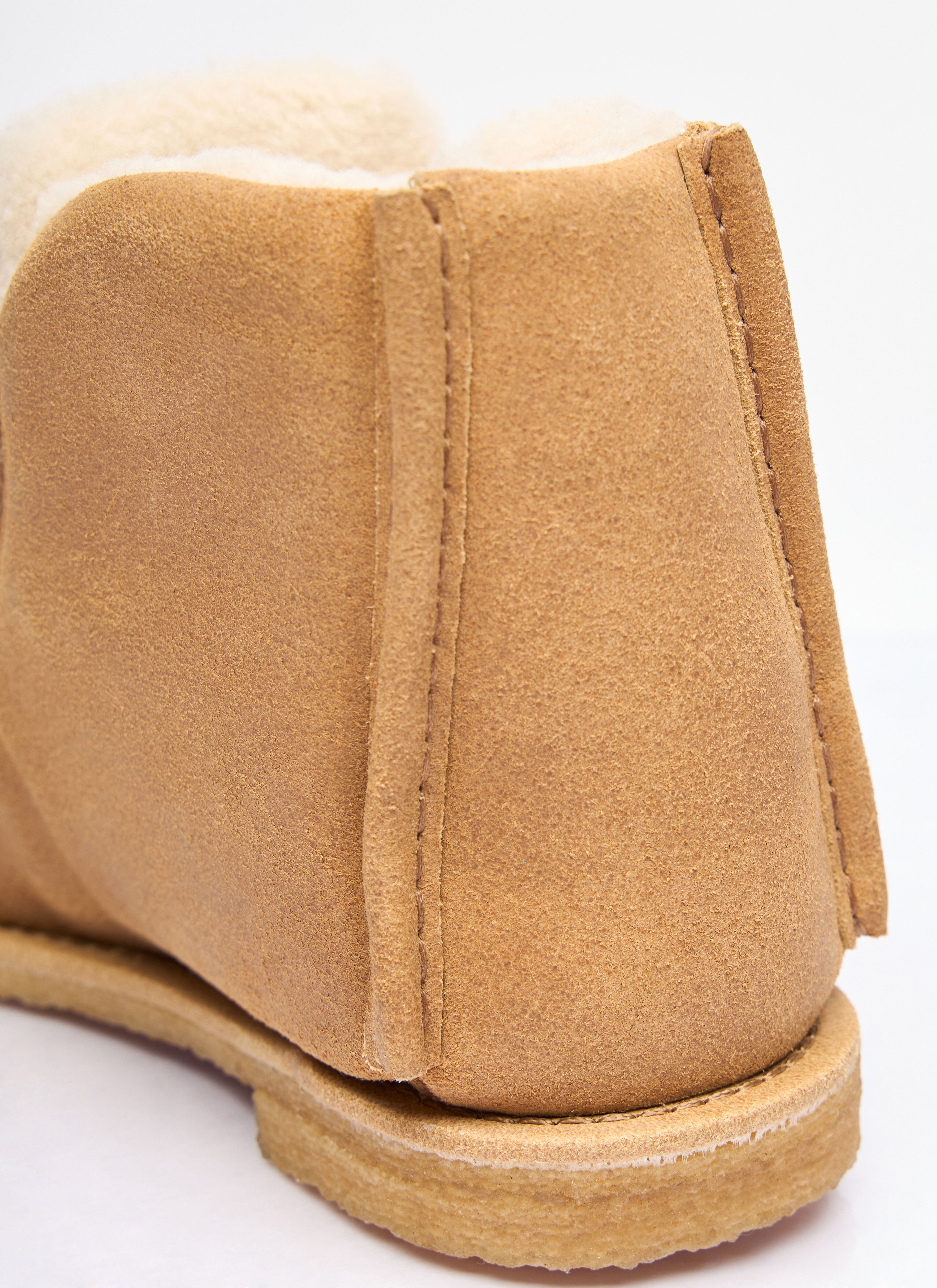 Suede Padded Ankle Boots - 6