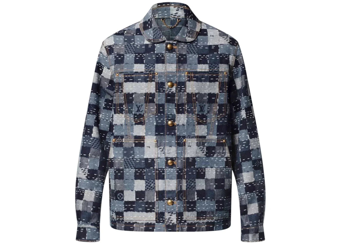 Louis Vuitton x Nigo Damier Denim Workwear Jacket Indigo - 1