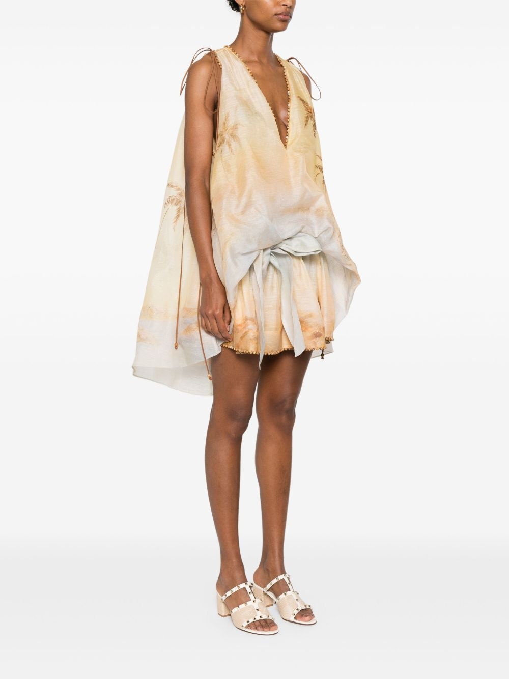 Balance Plunge mini dress - 3