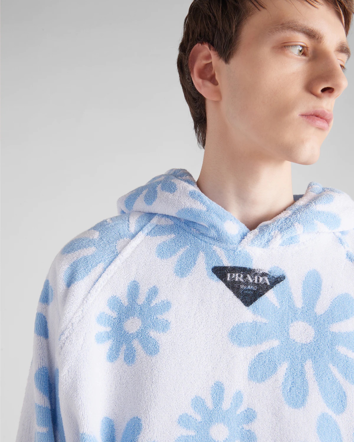 Jacquard terrycloth hoodie - 3