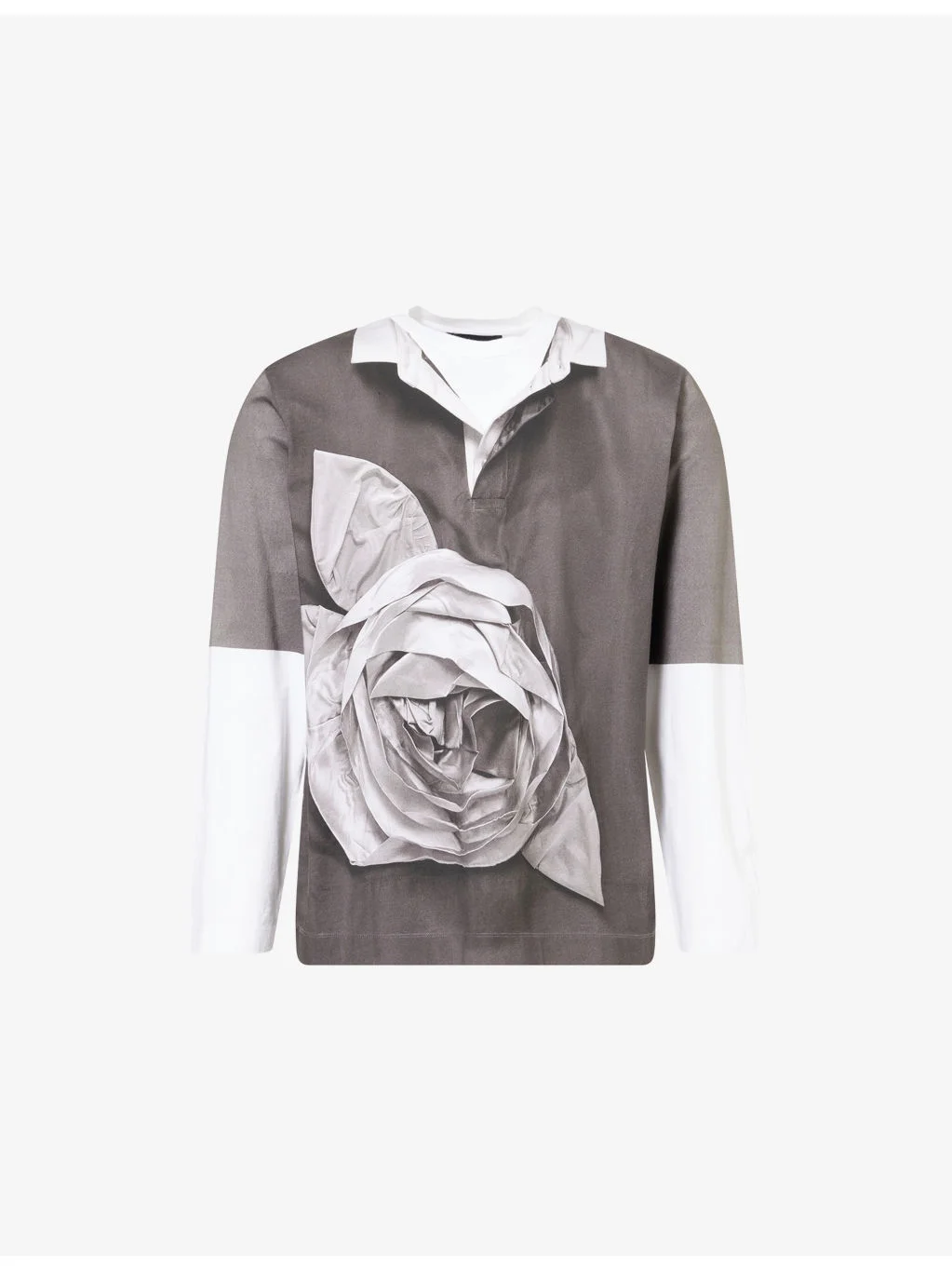 Rose Rugby Graphic-Print Cotton T-Shirt - 1