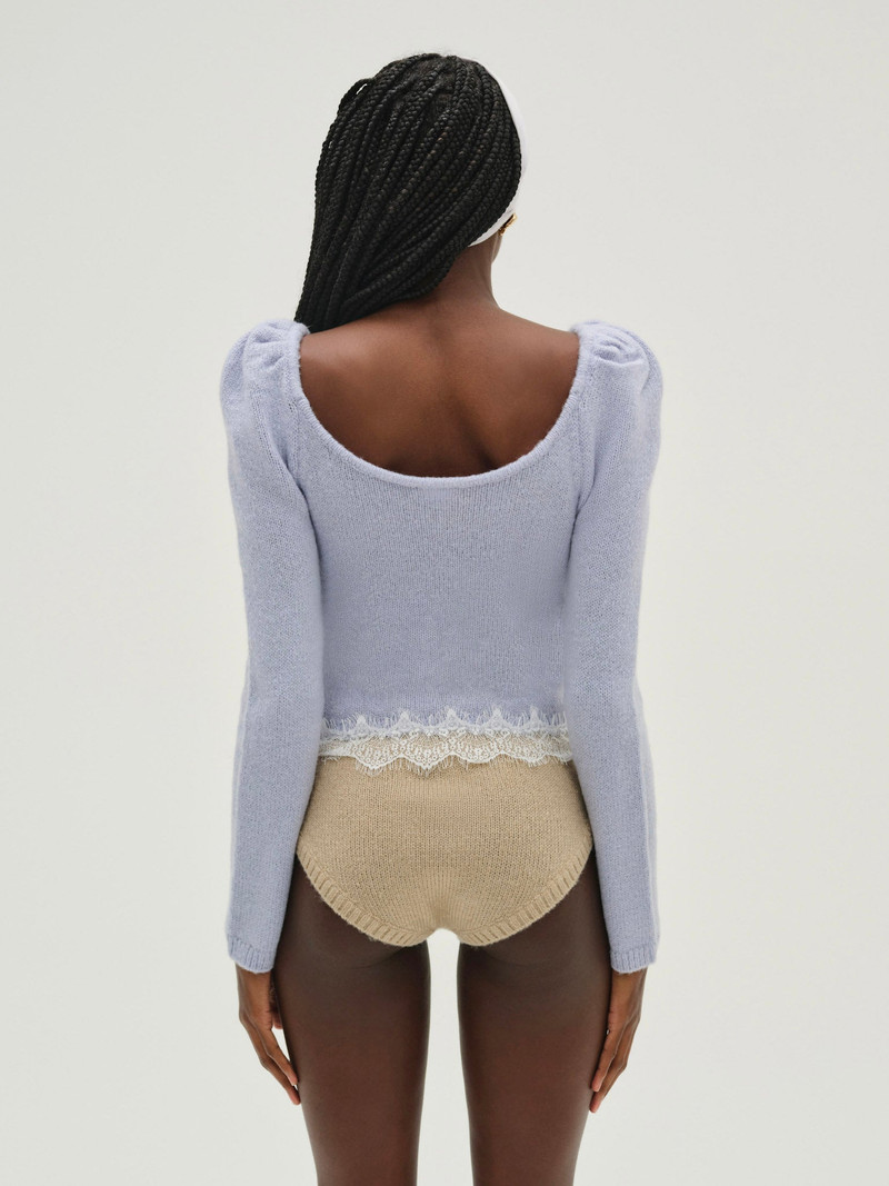 For Love & Lemons Rosaleen Knit Top outlook