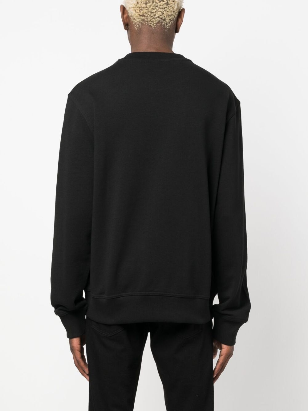 logo-print cotton sweatshirt - 4