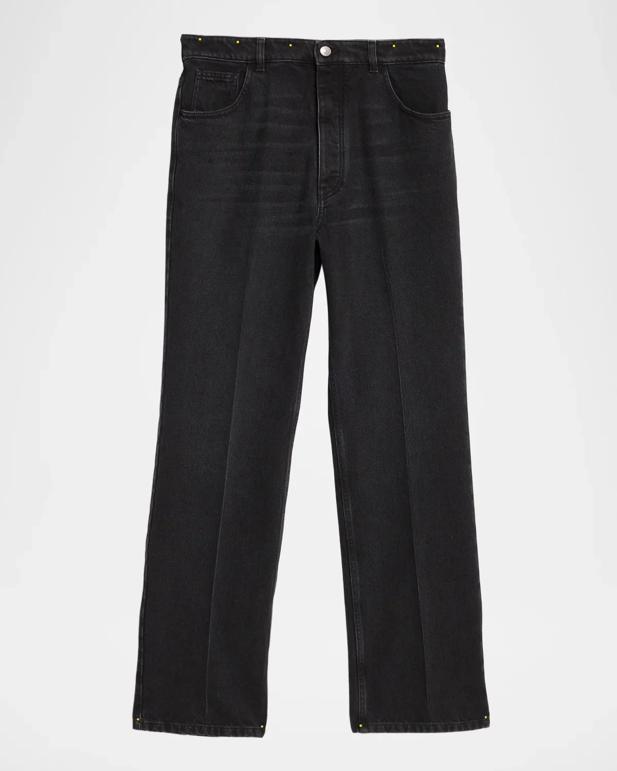 Men's Charcoal Denim Flare Jeans - 1