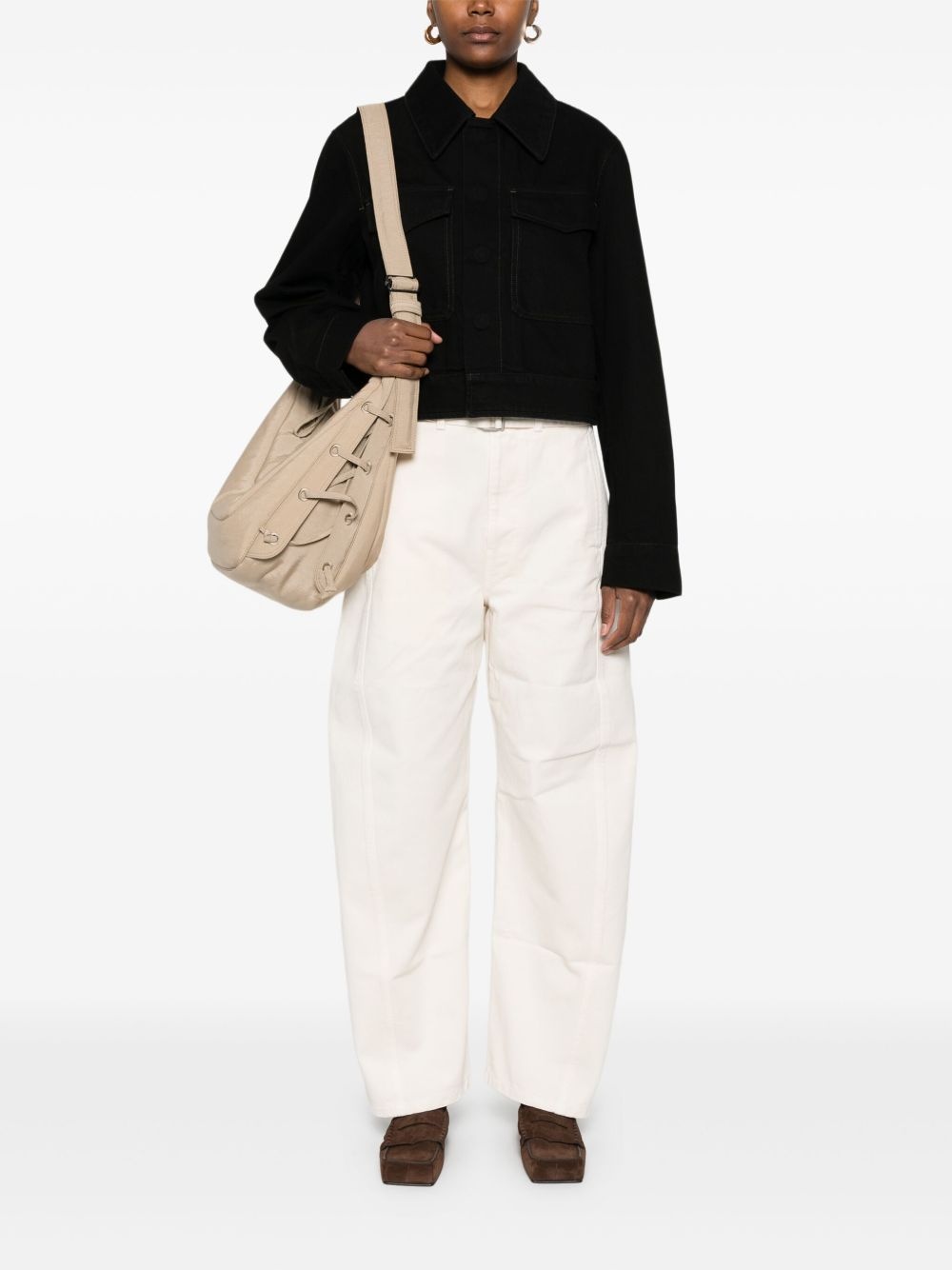 cropped jacket - 2