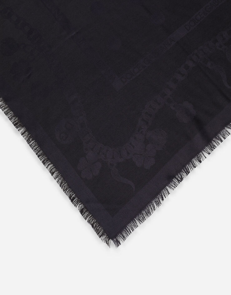 Jacquard shawl (140x140) - 2