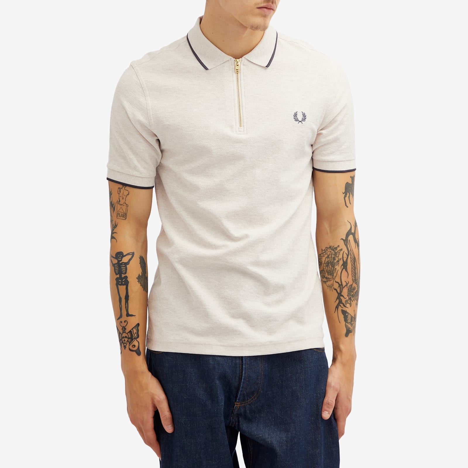 Fred Perry Pique Zip Polo - 2