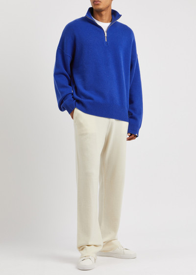 extreme cashmere N°235 Hike half-zip cashmere-blend jumper outlook
