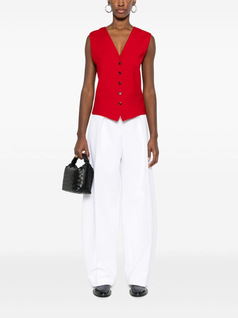 Max Mara single-breasted virgin wool waistcoat | farfetch