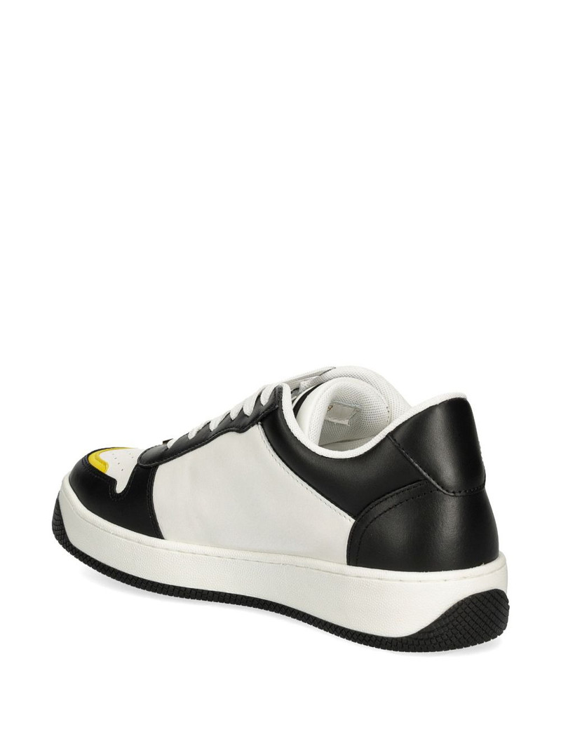 two-tone leather sneakers 3