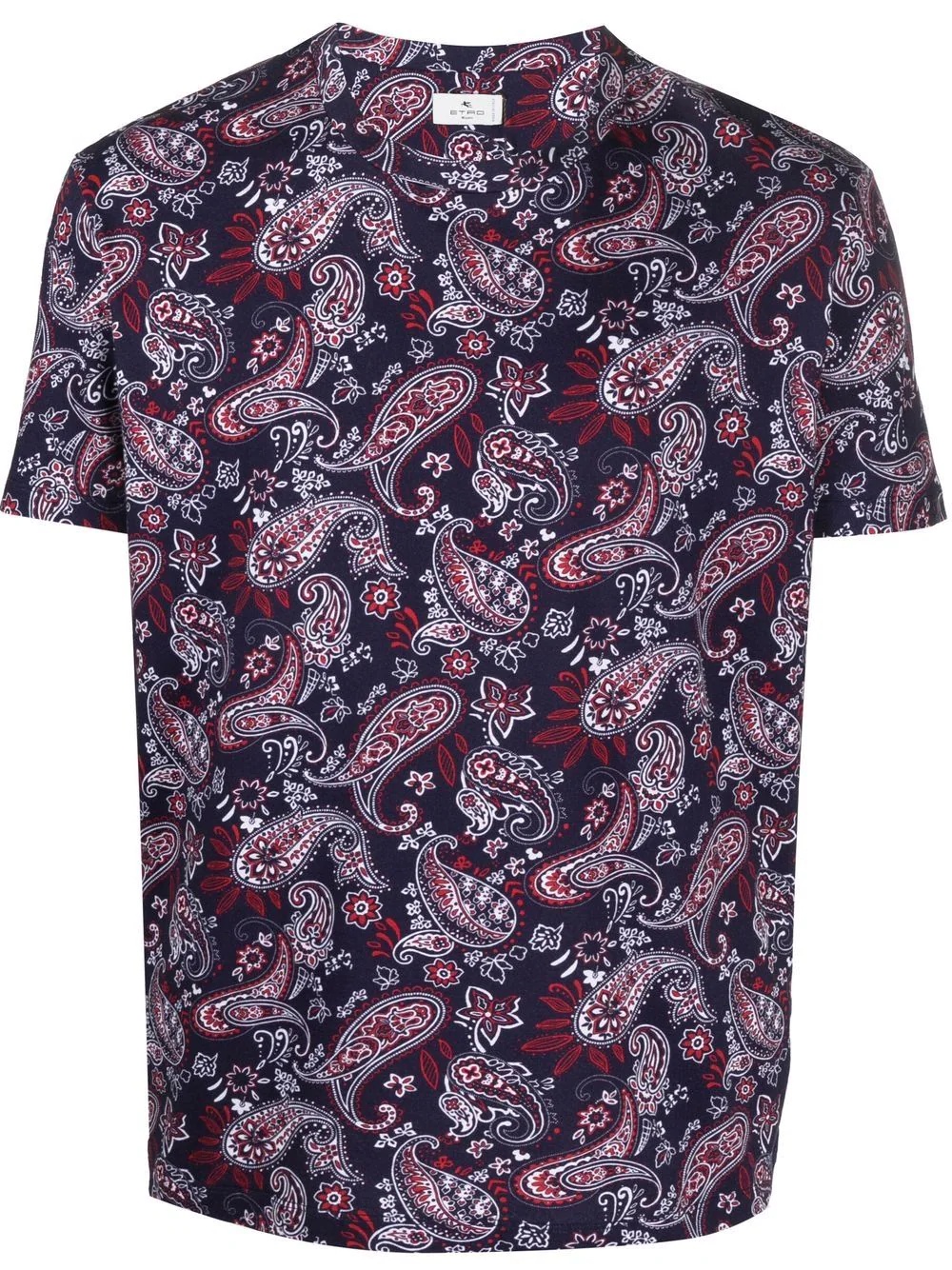 paisley print cotton T-shirt - 1