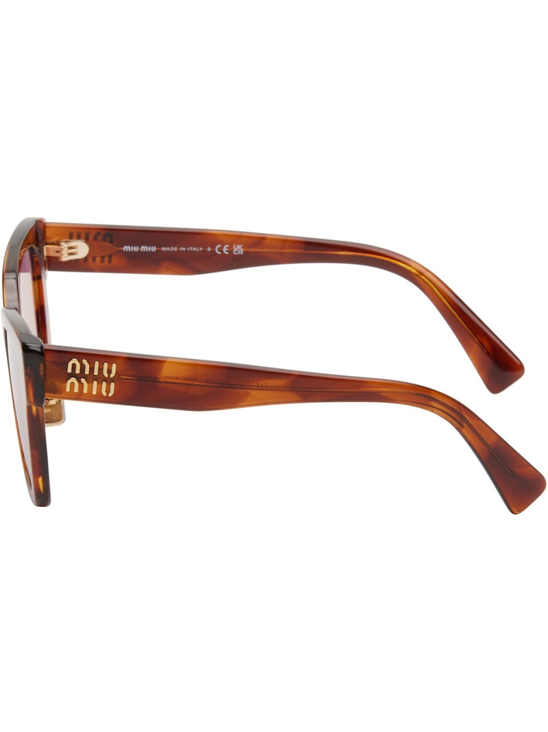 Brown Cat Eye Acetate Sunglasses 3