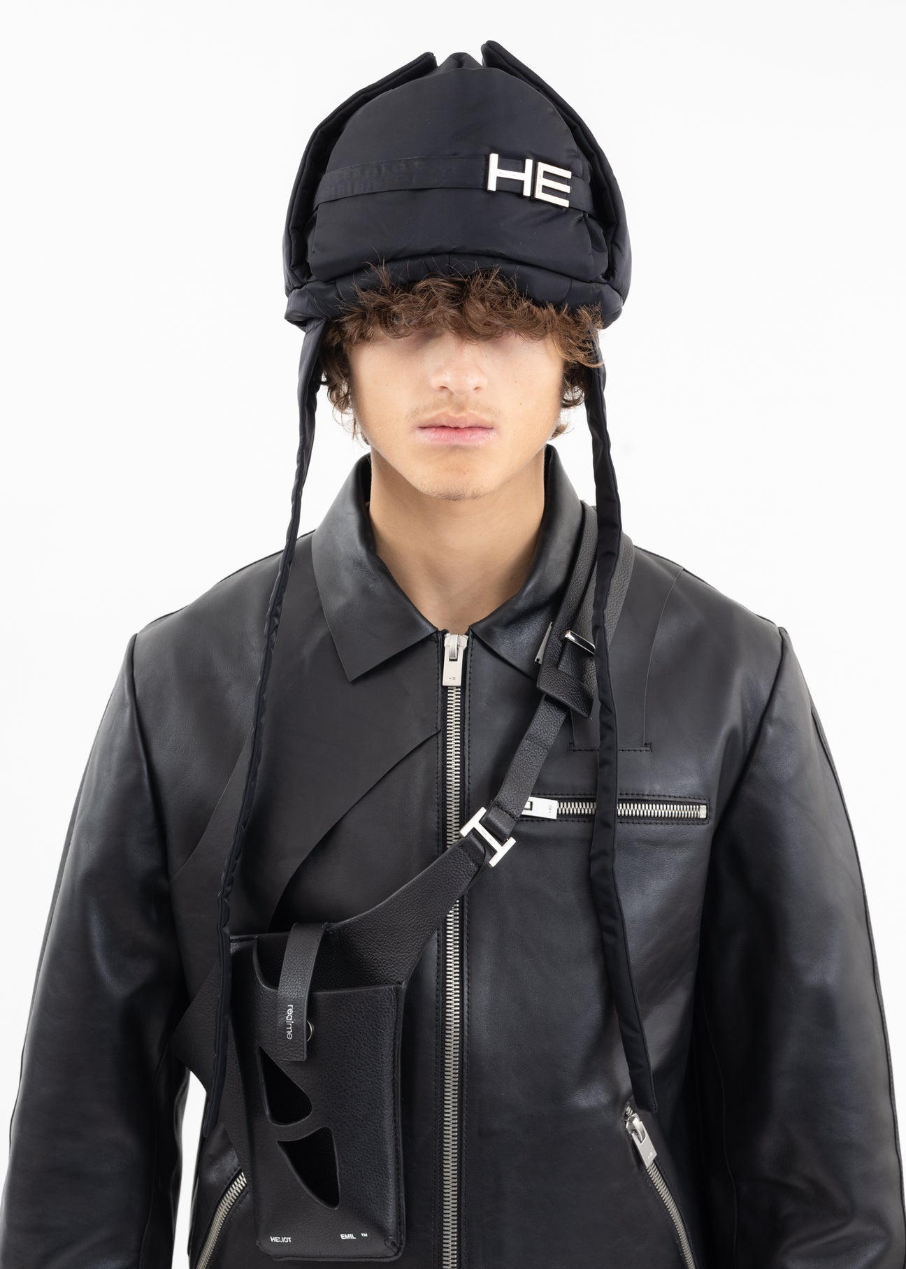 BLACK SURREPTITIOUS TRAPPER HAT - 7