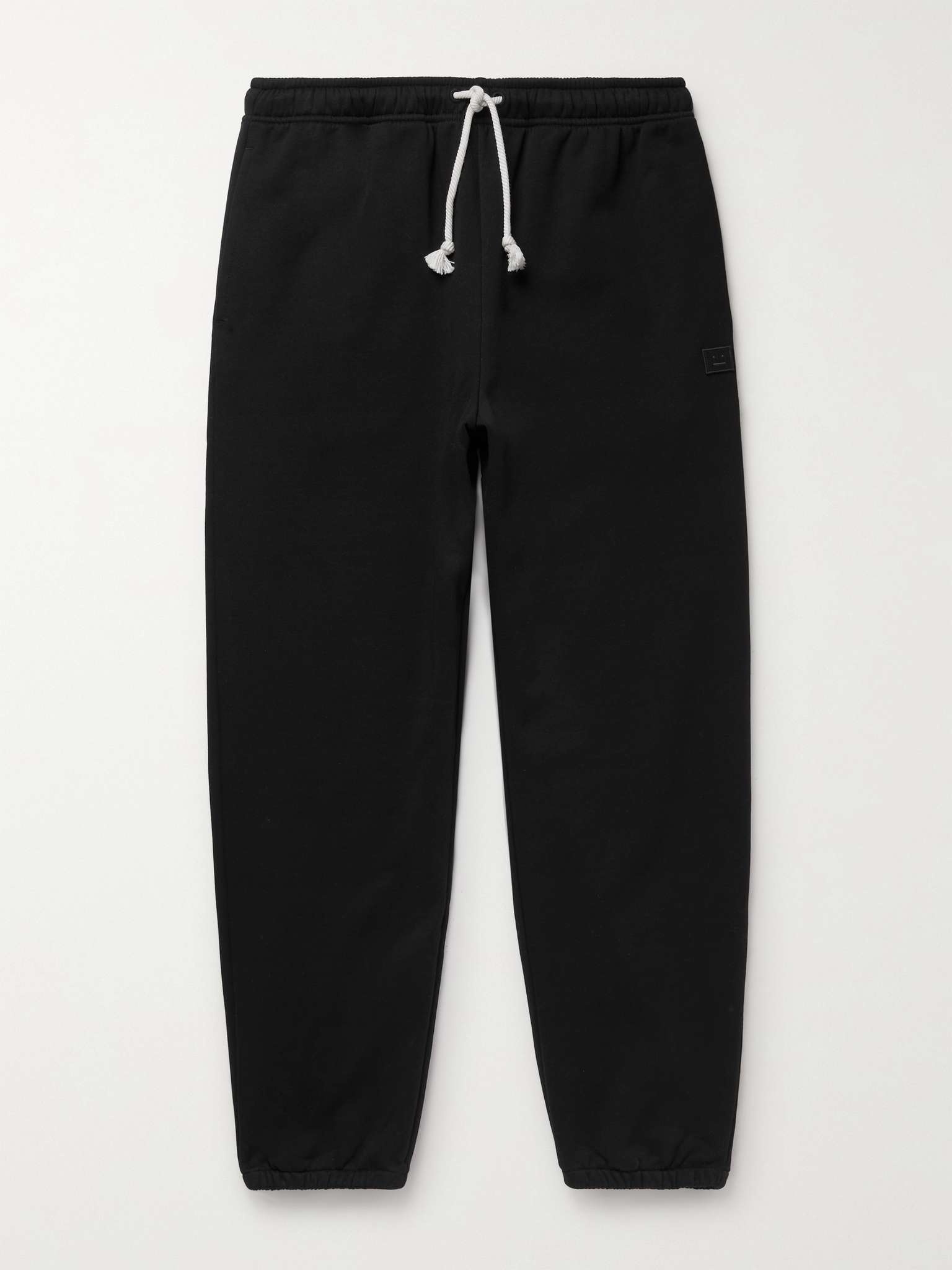 Tapered Logo-Appliquéd Cotton-Jersey Sweatpants - 1