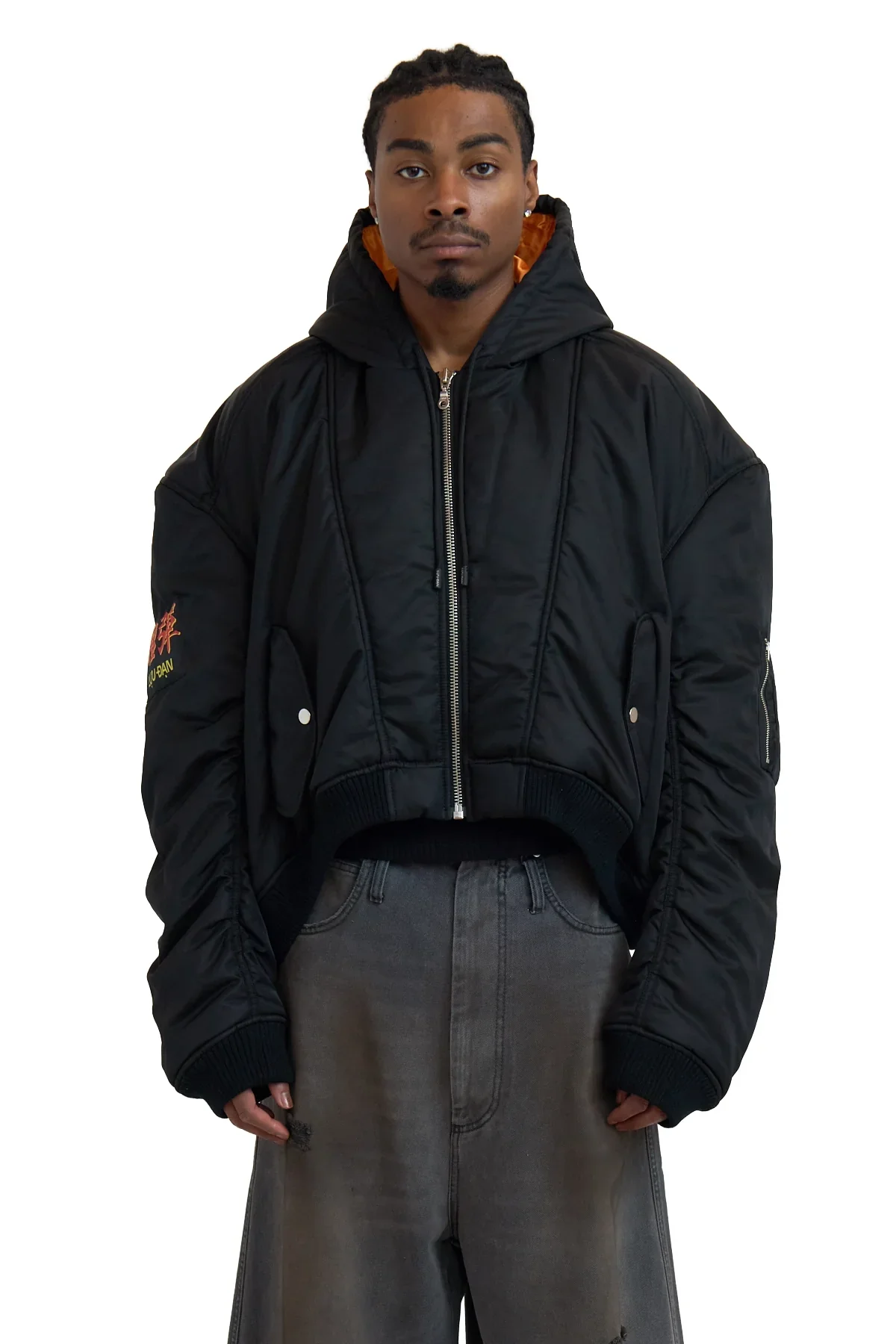 Lu'u Dan Patch Bomber Black - 1