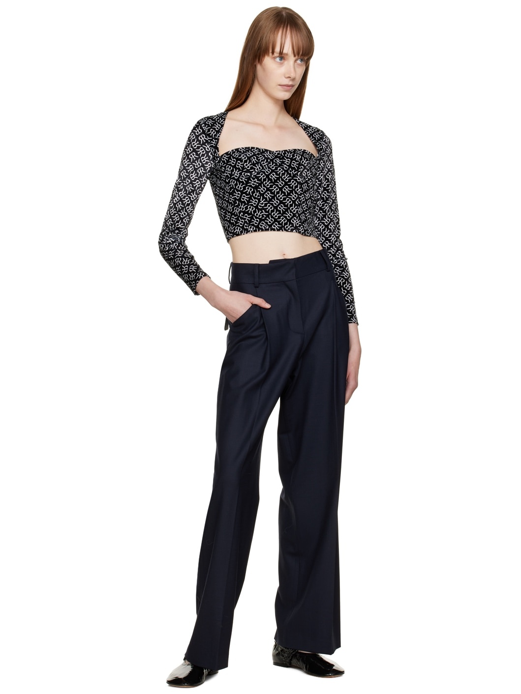 Black Corset Blouse - 4