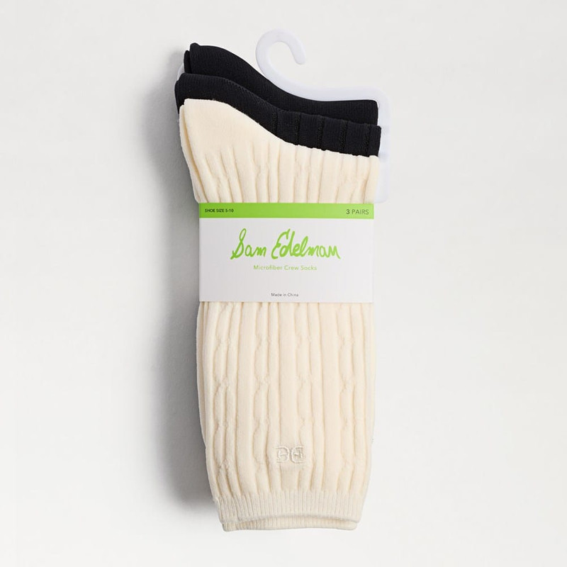 3 Pack Texture Rib Crew 7