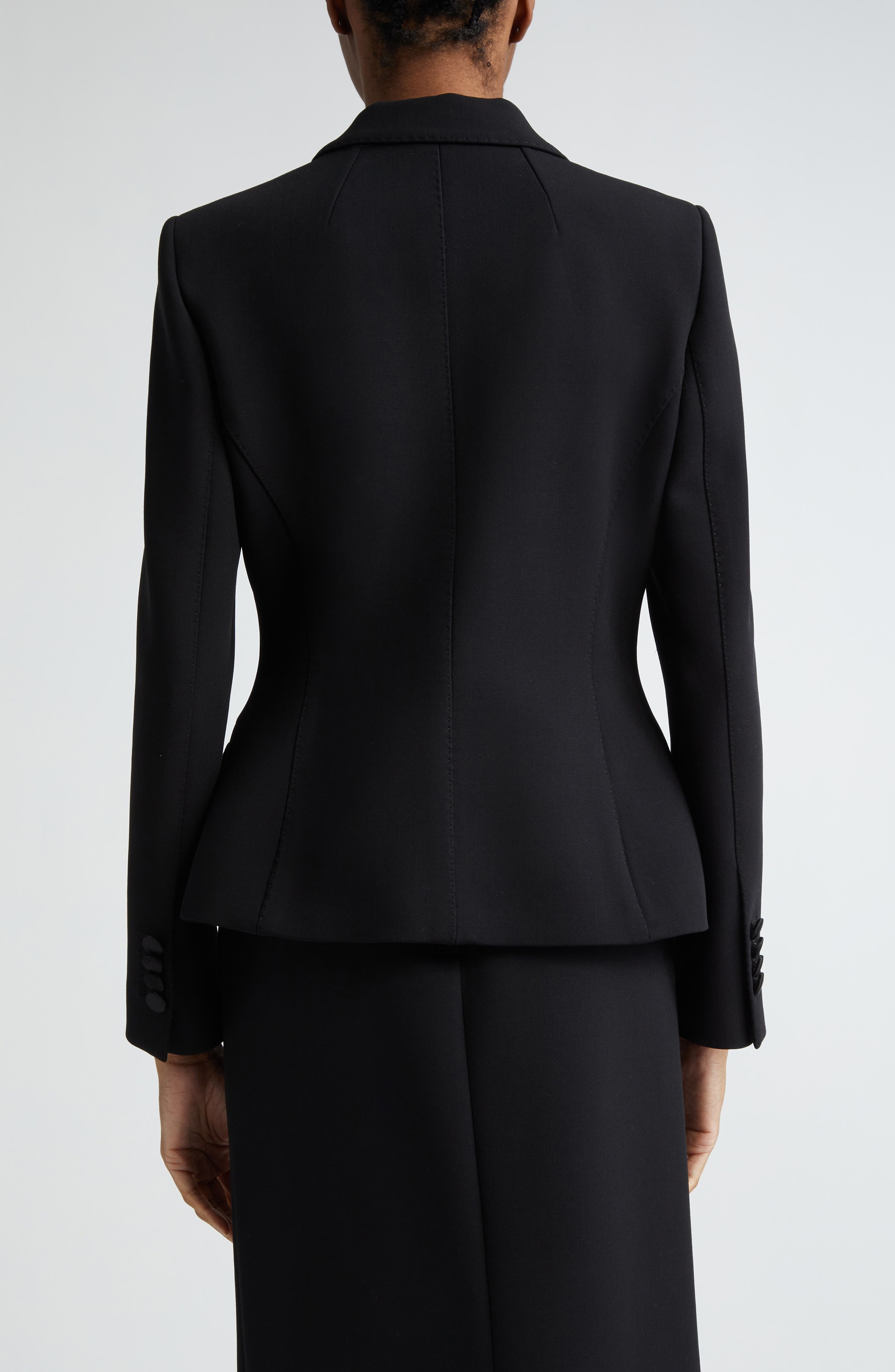 Single Breasted Wool Blazer - 3