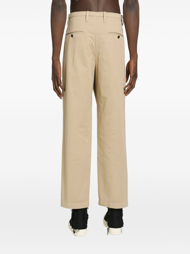 pleated cotton-gabardine loose trousers 3