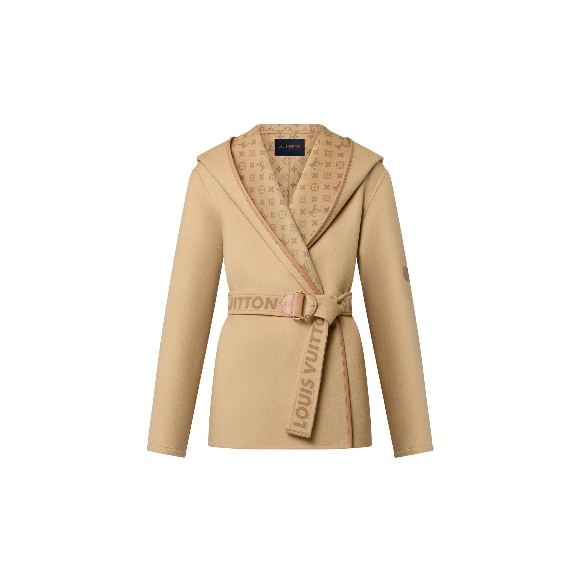 Signature Double Face Short Wrap Coat - 1