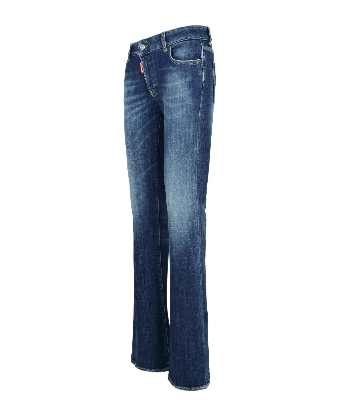 'flare' Navy Denim Jeans - 2