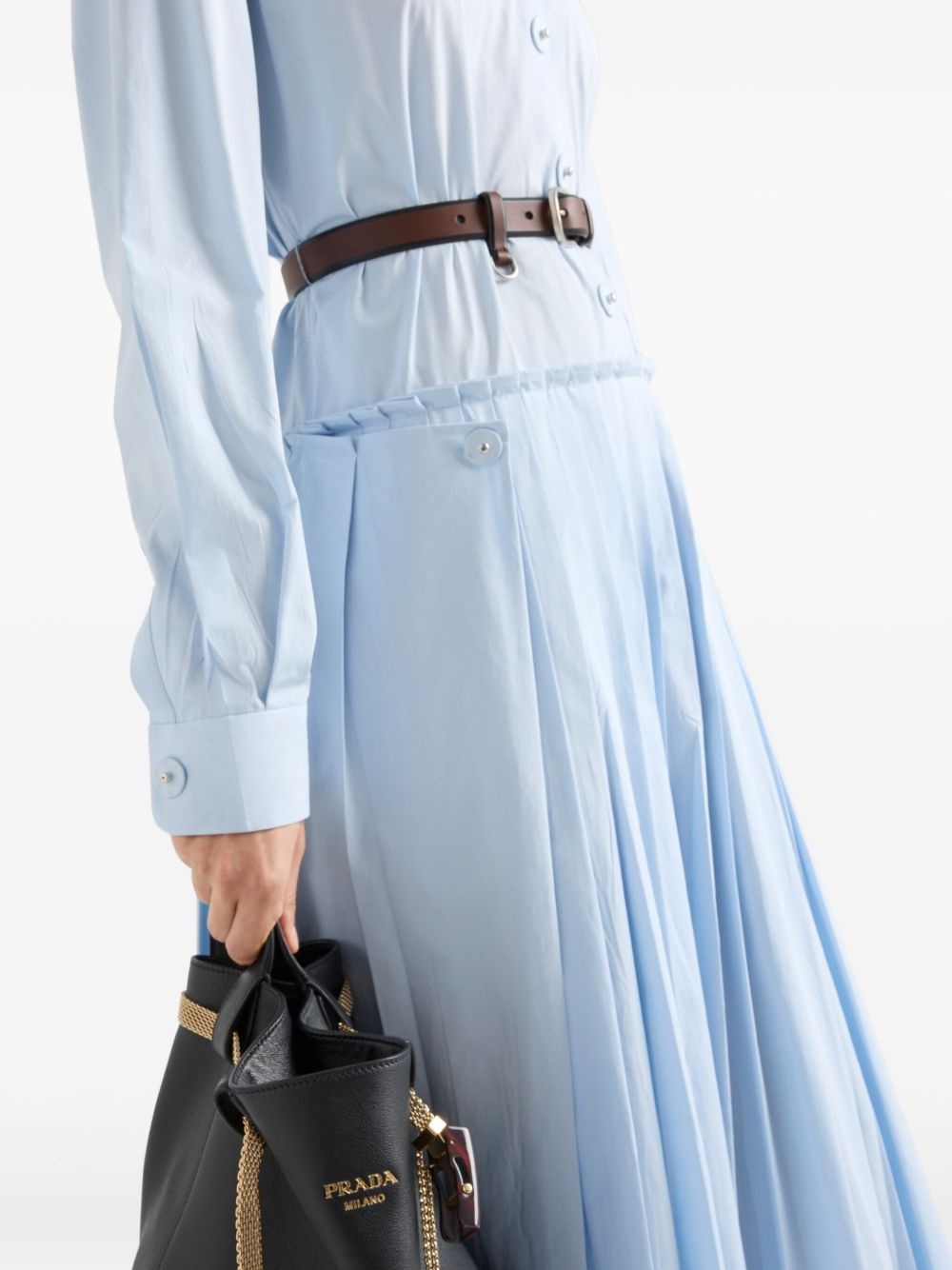 pleated poplin dress - 4