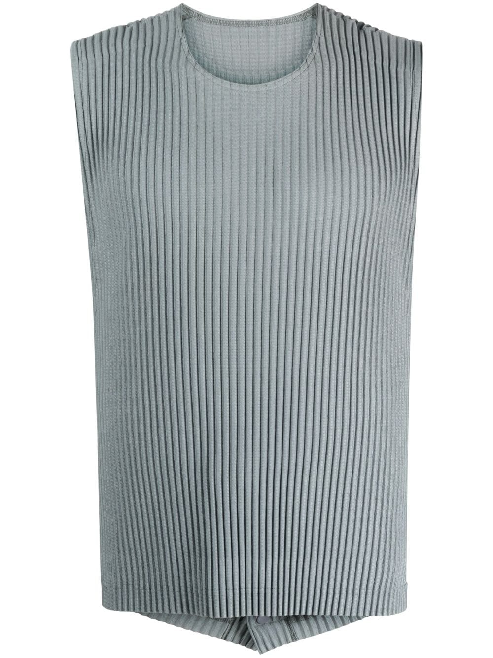 button-up ribbed tank top - 1